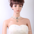 Fashion Lace Pearl Necklace Handmade Bridal Choker Necklaces